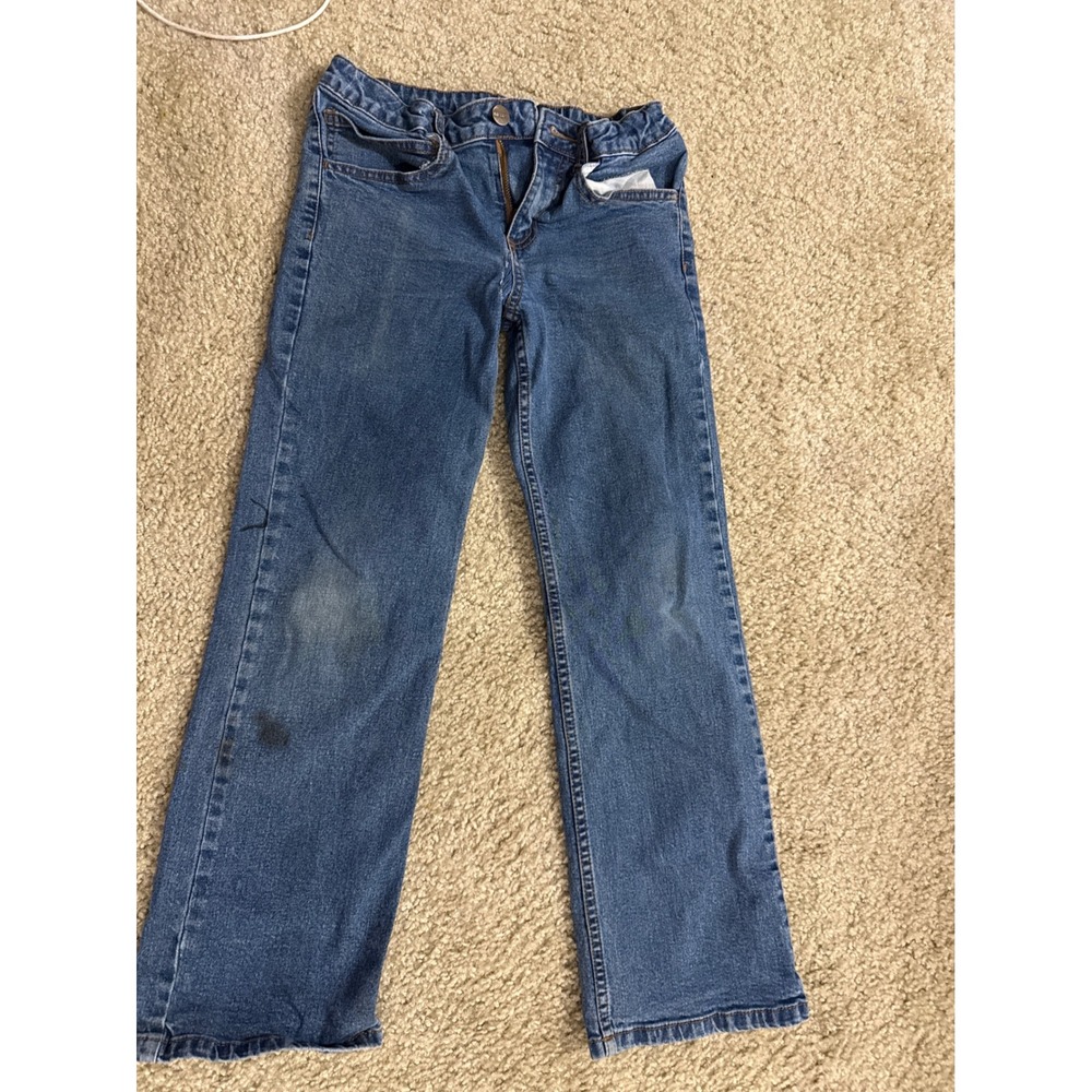 Carhartt Kids Size 10 Straight Leg Jeans Medium Wash Adjustable Waist